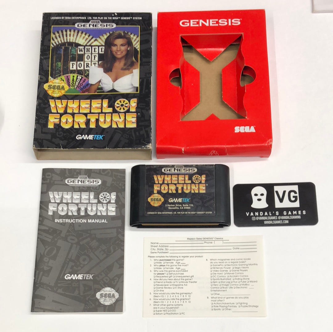 Genesis - Wheel of Fortune Sega Genesis Complete #2064