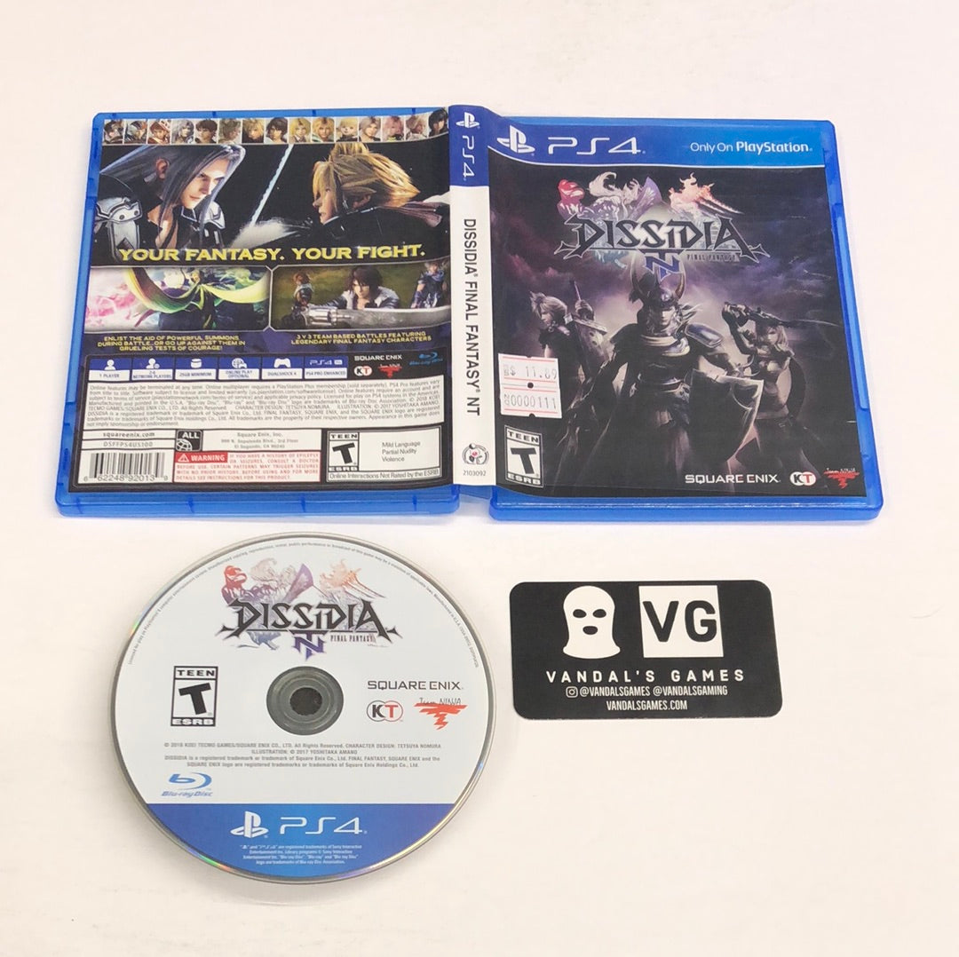Ps4 - Final Fantasy Dissidia NT Sony PlayStation 4 W/ Case #111