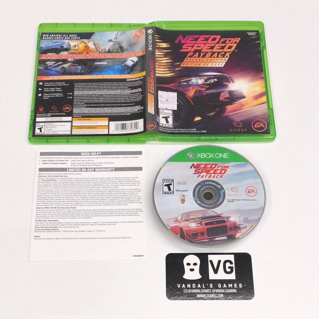 Xbox One - Need for Speed Payback Deluxe Edition No DLC Microsoft Complete #111
