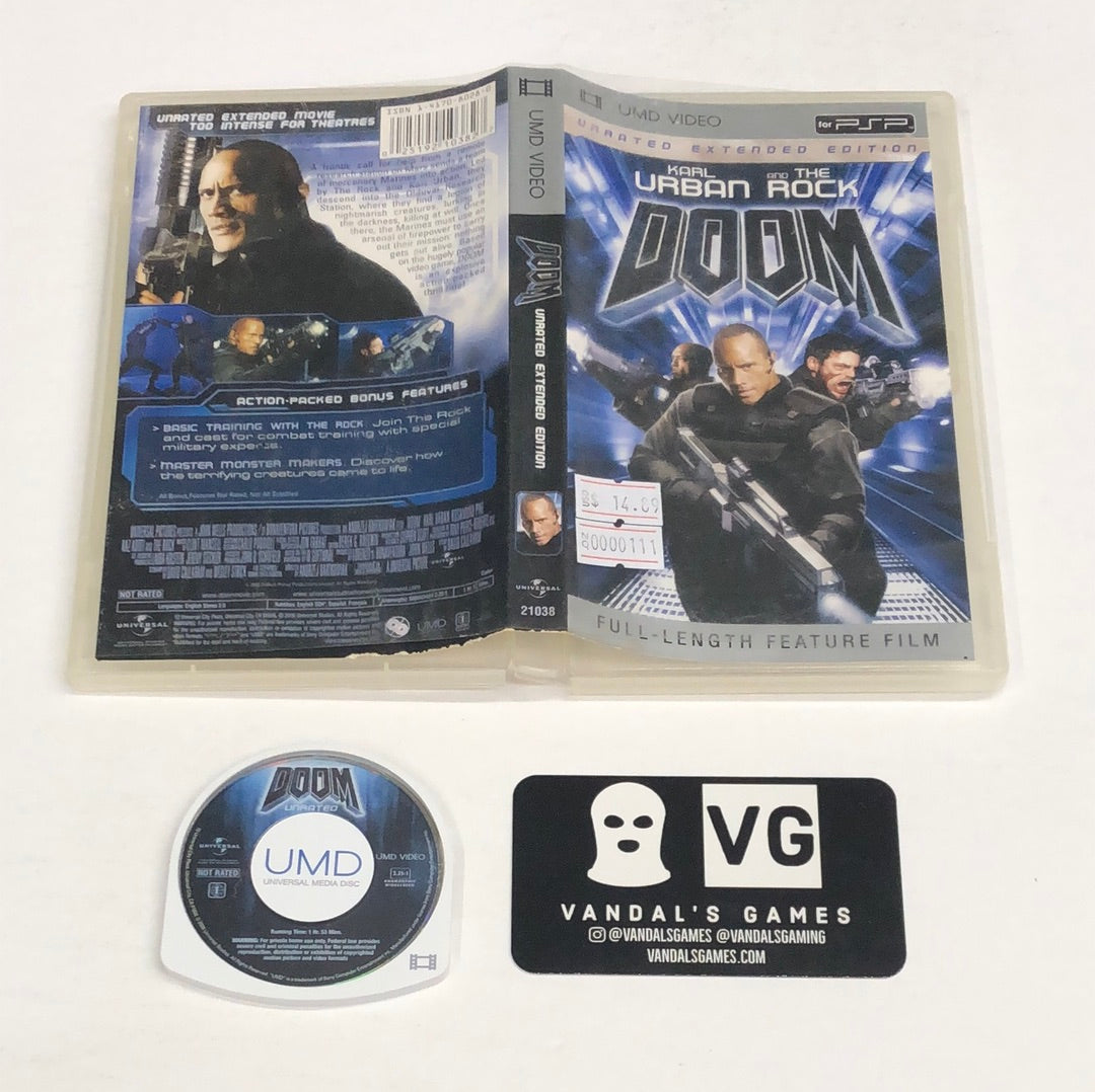 Psp Video - Doom Sony PlayStation Portable W/ Case #111