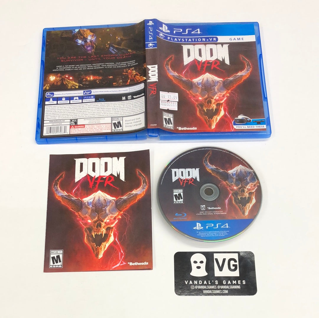 Ps4 - Doom VFR PSVR Sony PlayStation 4 Complete #111