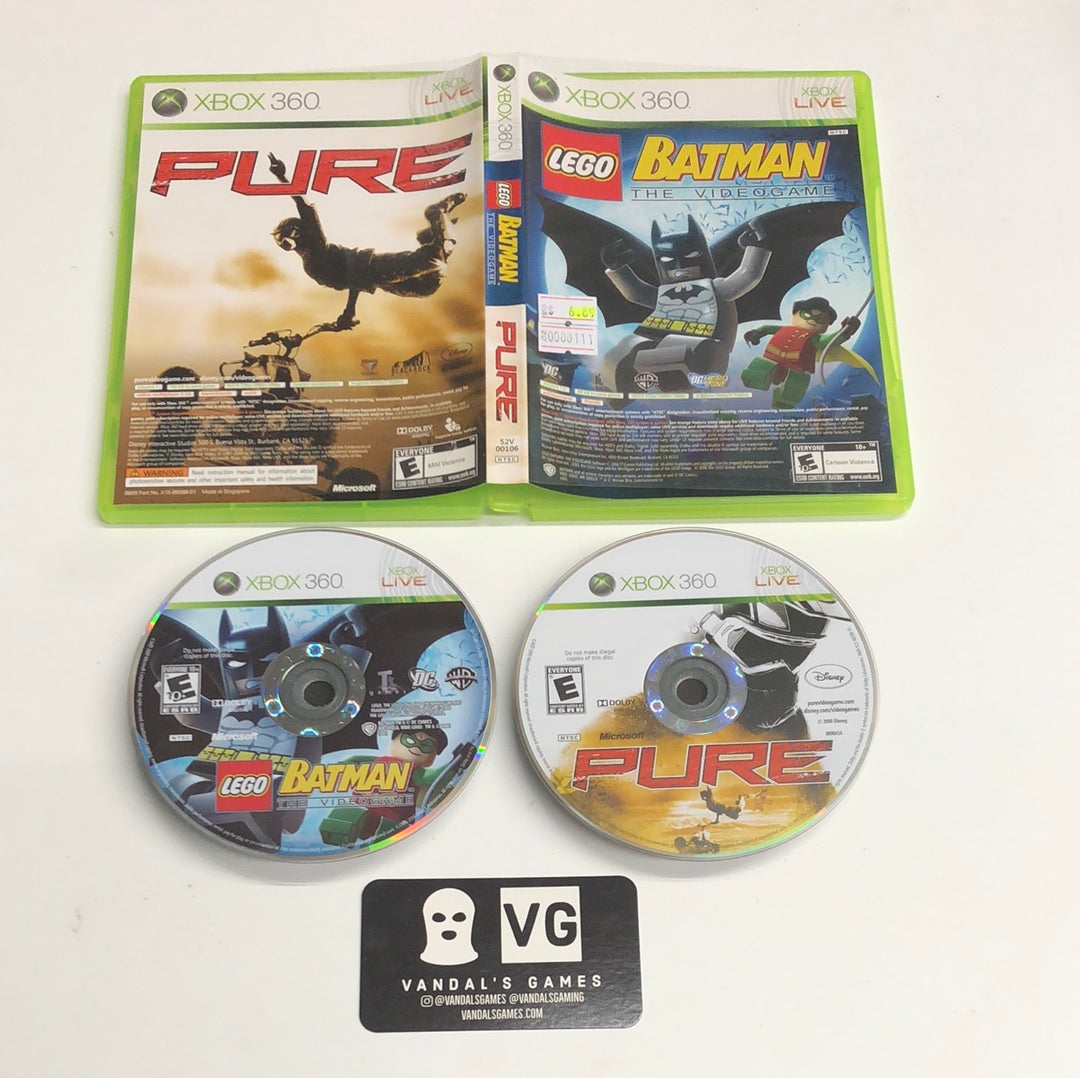 Xbox 360 - Lego Batman / Pure Microsoft Xbox 360 With Case #111