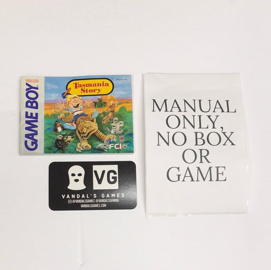 GB - Tasmania Story Nintendo Gameboy Booklet Manual Only NO GAME #1991