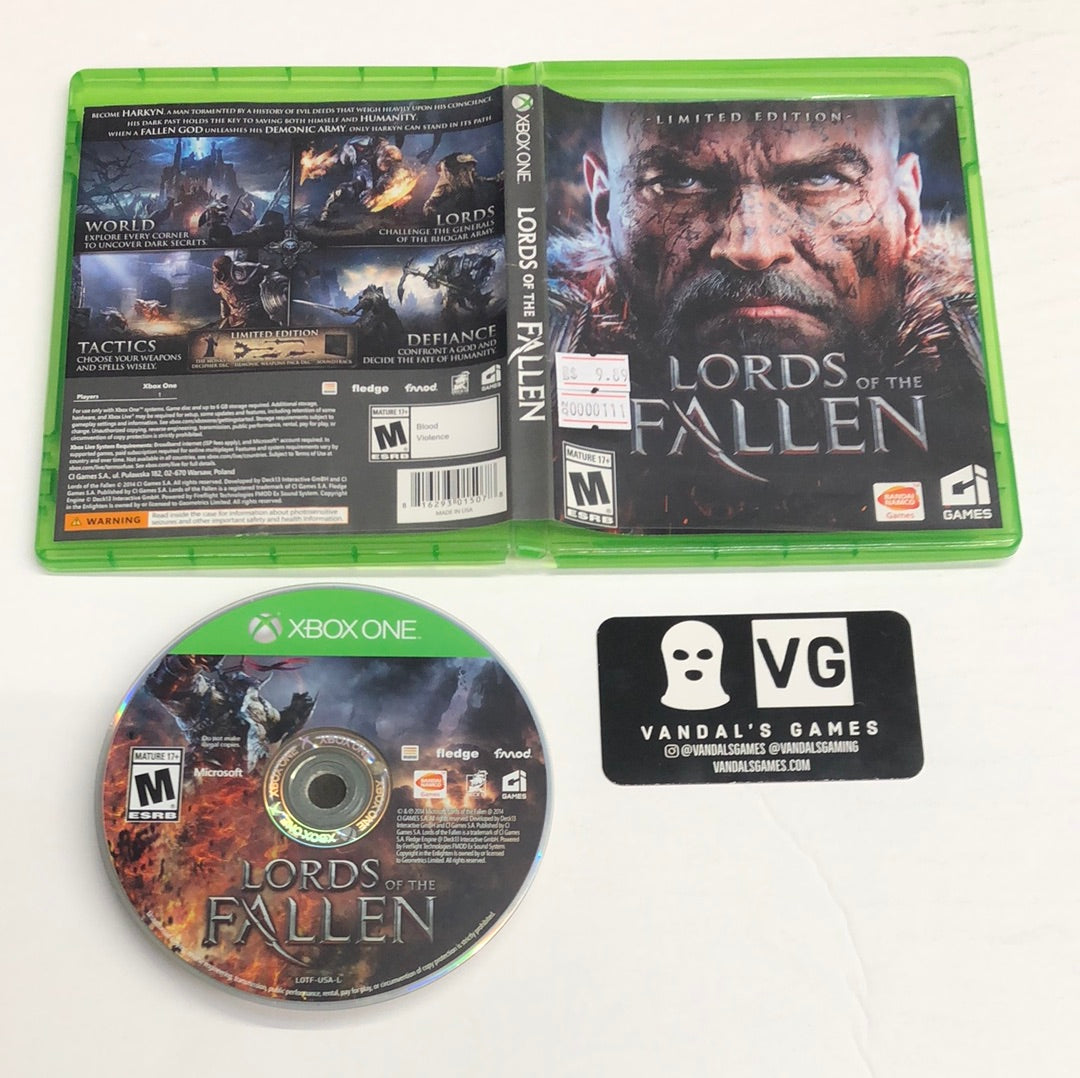 Xbox One - Lords of the Fallen Limited Edition No DLC Microsoft W/ Case #111