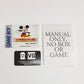 GB - Mickey Mouse Magic Wands Gameboy Booklet Manual Only NO GAME #1991