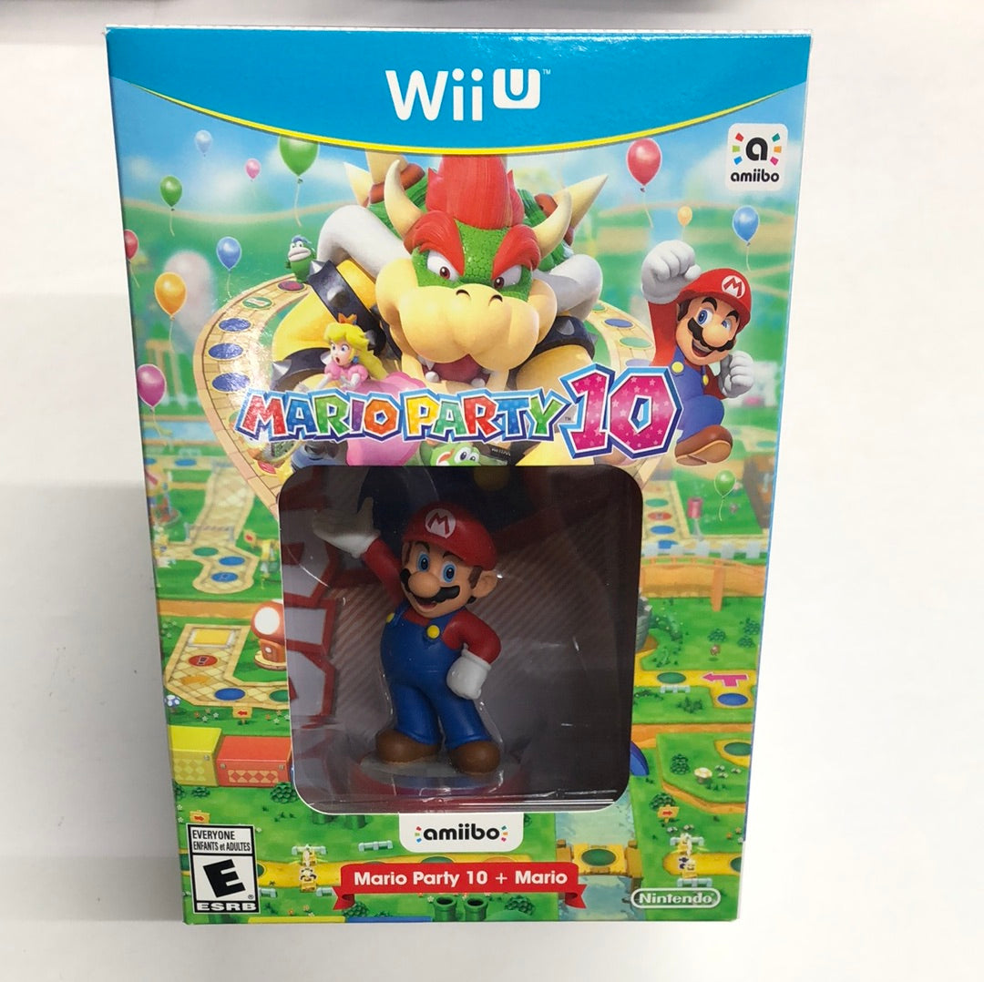 Wii U - Mario Party 10 + Mario Amiibo Nintendo Wii U Complete #2195