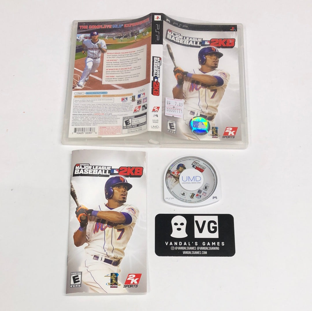 Psp - Major League Baseball 2k8 Sony PlayStation Portable Complete #111