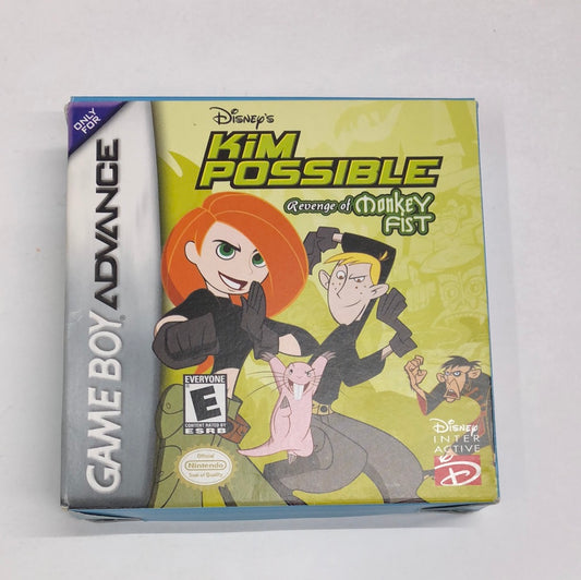 GBA - Kim Possible Revenge of Monkey Fist Gameboy Advance Box Only #1850