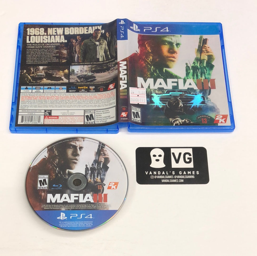 Ps4 - Mafia III Sony PlayStation 4 W/ Case #111