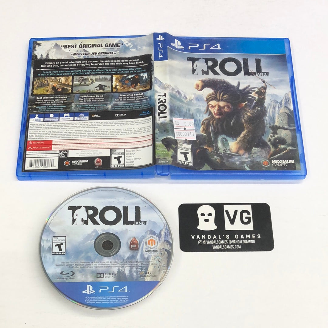 Ps4 - Troll and I Sony PlayStation 4 W/ Case #111