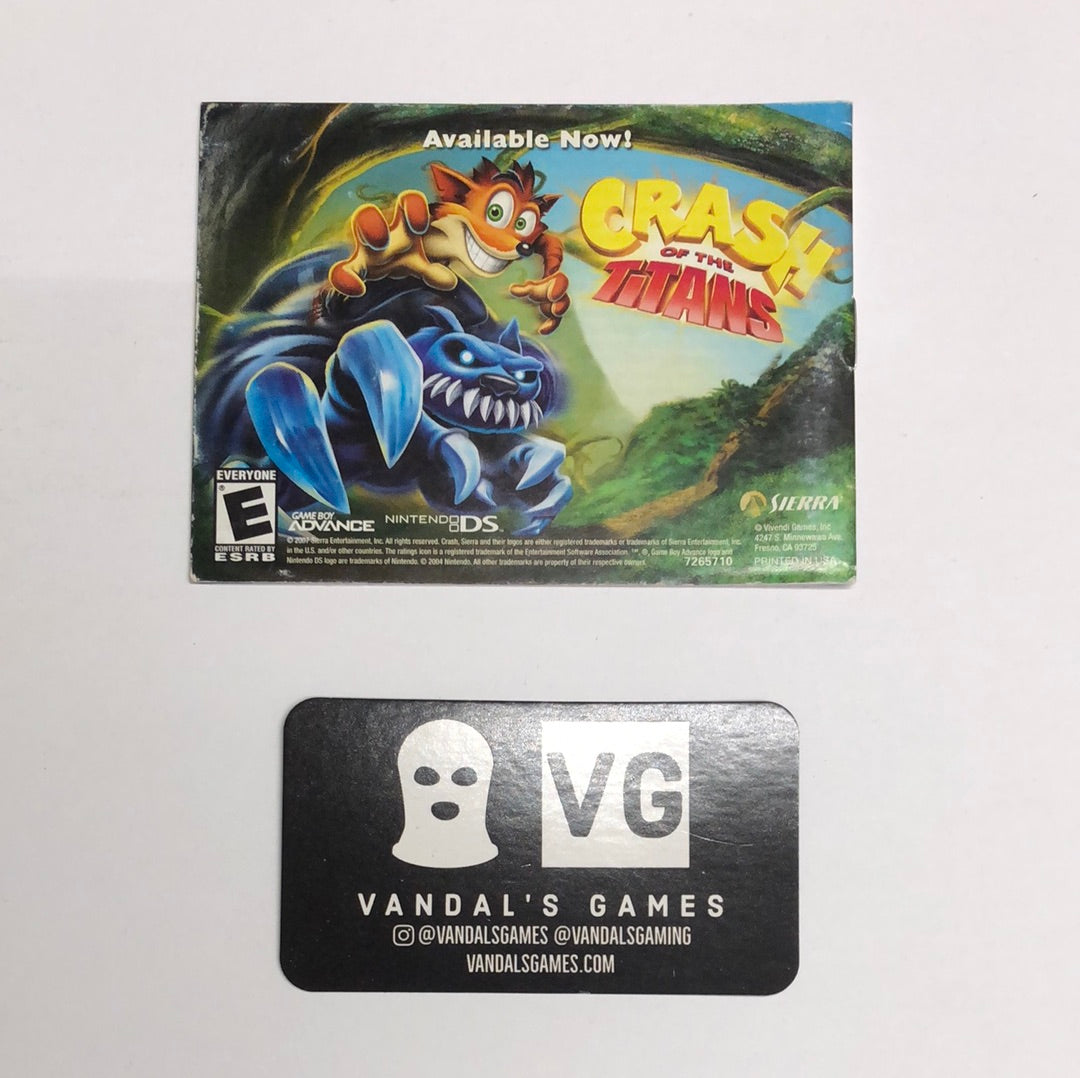 Gba - The Legend of Spyro The Eternal Night Gameboy Advance Manual Booklet #1982