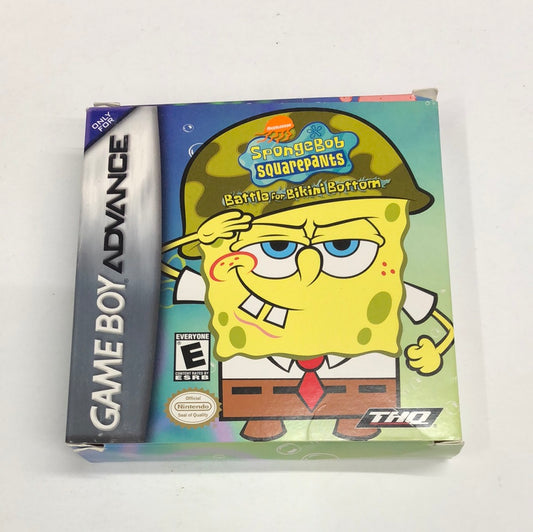 GBA - Spongebob Squarepants Battle for Bikini Bottom Gameboy Advance Box Only #1850
