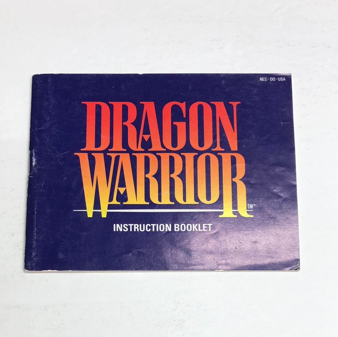 Nes - Dragon Warrior Nintendo Booklet Manual Only No Game #1998