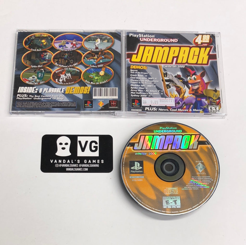 Playstation underground jampack clearance winter 2000