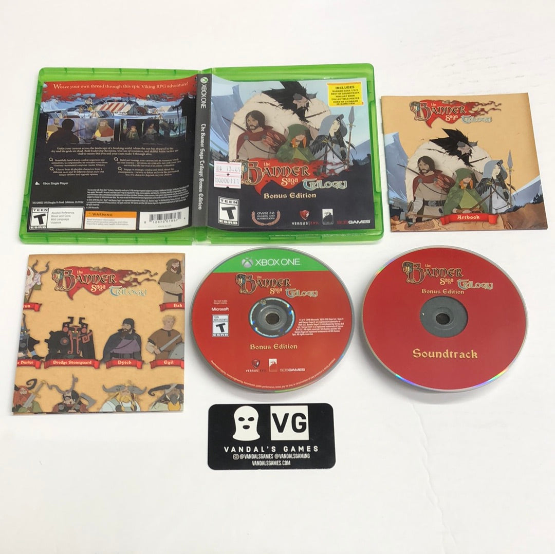 Xbox One - The Banner Saga Trilogy Bonus Edition W/ Poster & CD Complete #111