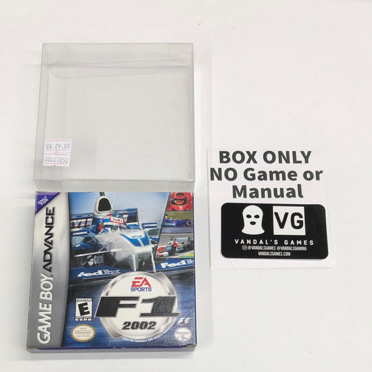 GBA - F1 2002 Nintendo Gameboy Advance Box Only #1850