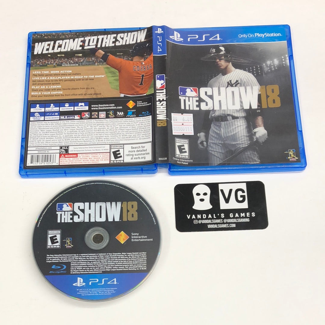 Ps4 - MLB the Show 18 Sony PlayStation 4 W/ Case #111