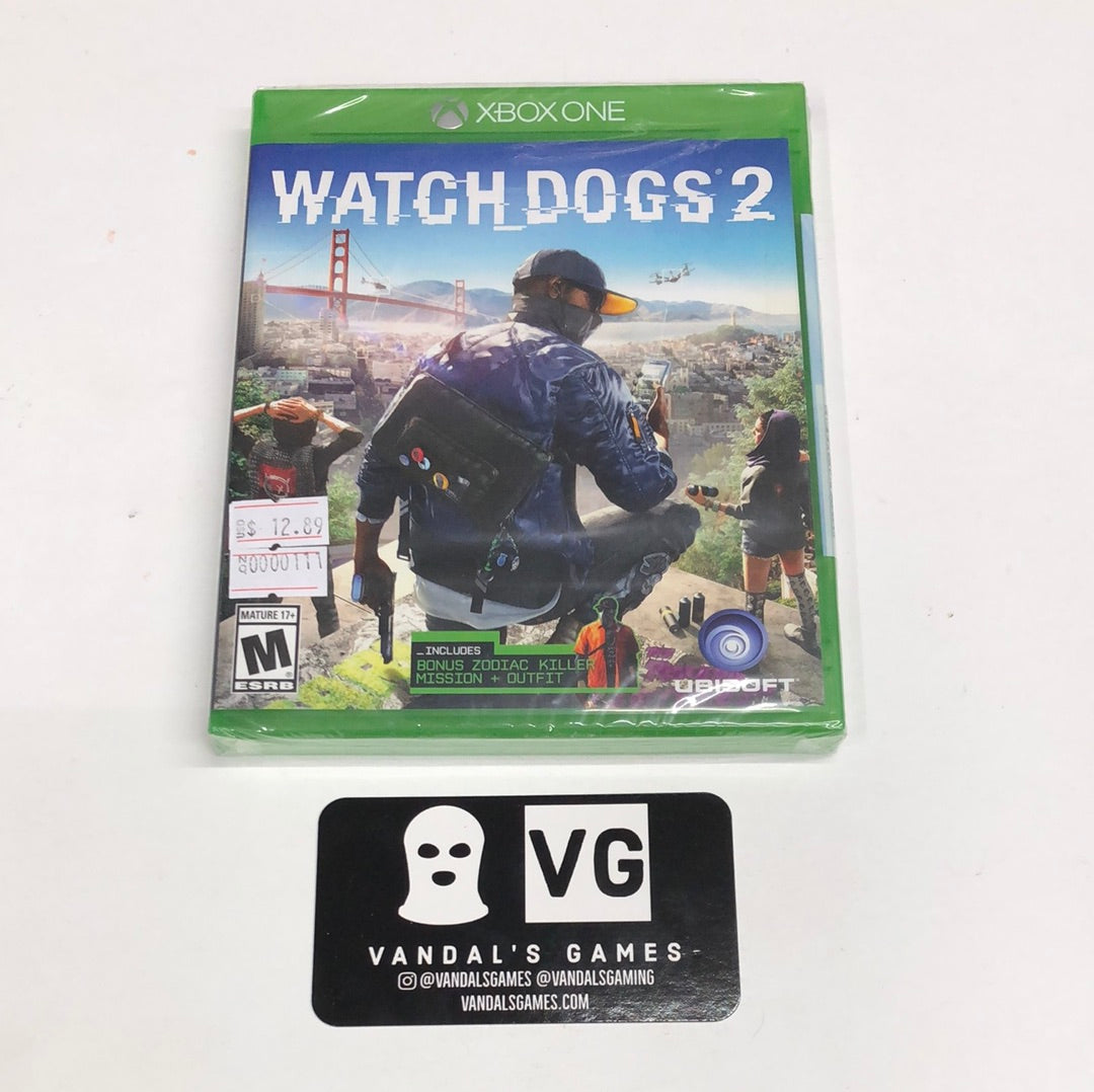 Xbox One - Watch Dogs 2 W/ Bonus Mission Microsoft Xbox One Brand New #111