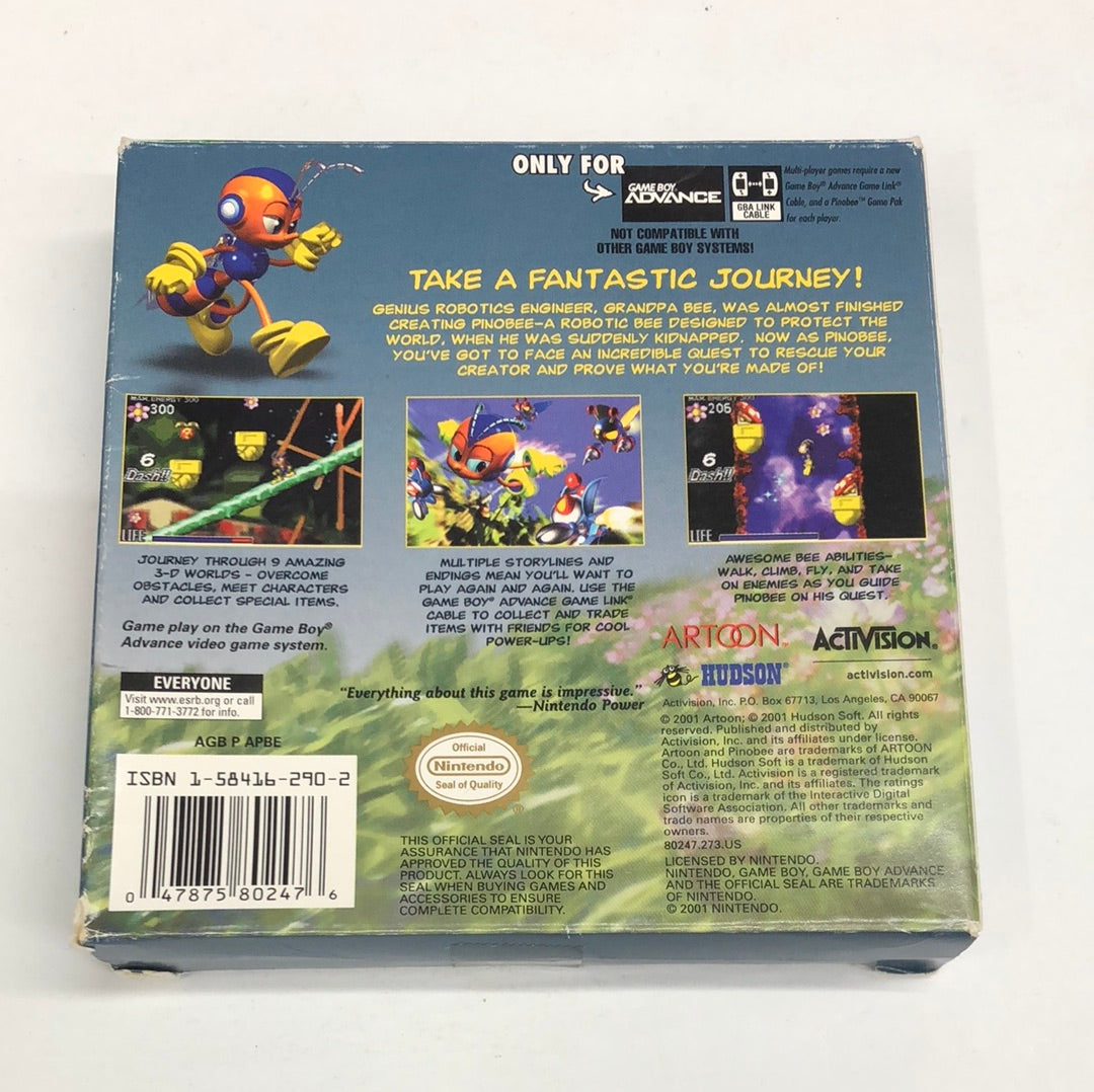 GBA - Pinobee Wings of Adventures Nintendo Gameboy Advance Box Only #1850