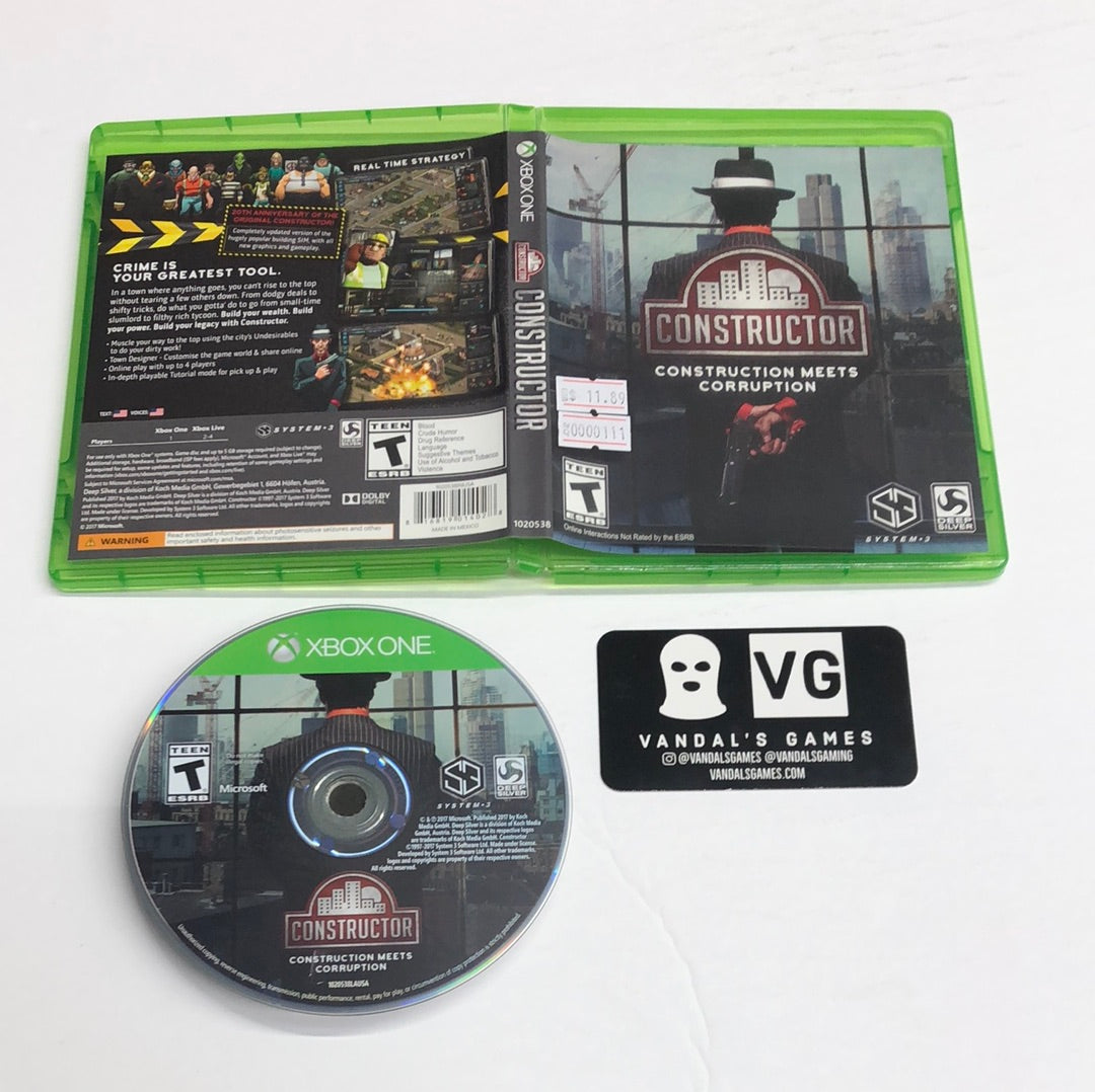 Xbox One - Constructor Construction Meets Corruption Microsoft W/ Case #111