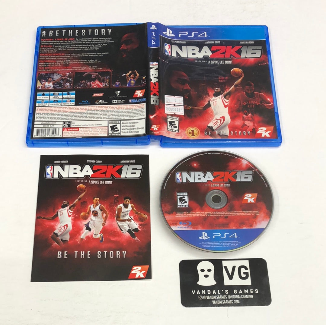 Ps4 - NBA 2k16 James Harden Cover Sony PlayStation 4 Complete #111