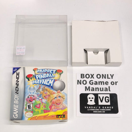 GBA - Muppet Pinball Mayhem Nintendo Gameboy Advance Box Only #1850
