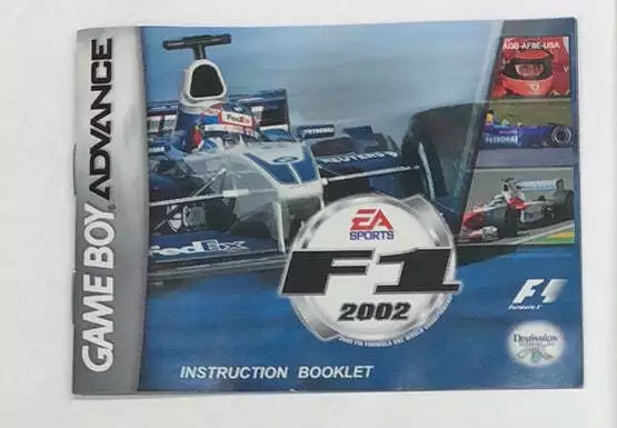 GBA - F1 2002 Nintendo Gameboy Advance Box & Manual Only #1850