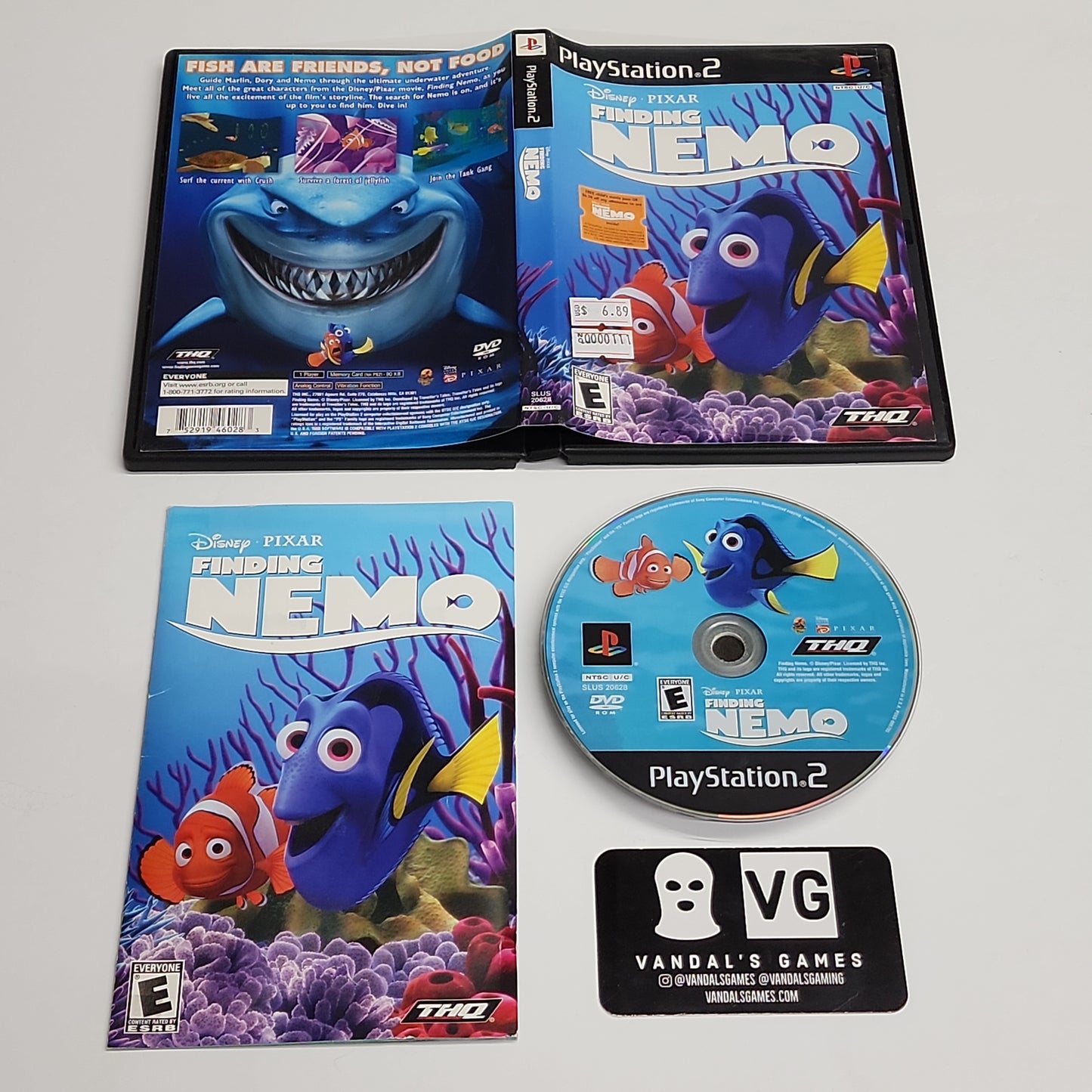 Ps2 - Finding Nemo No Movie Ticket Sony PlayStation 2 Complete #111