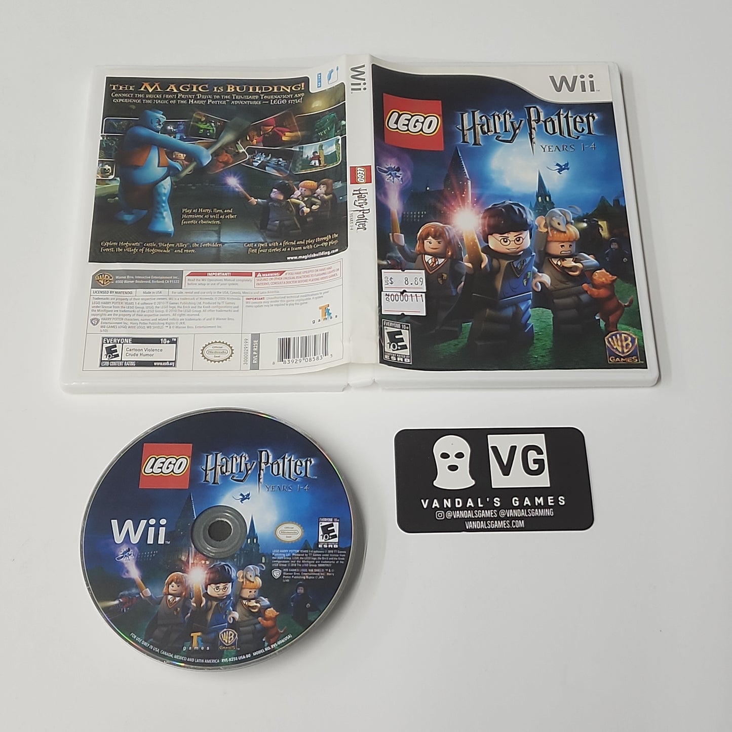 Wii - Lego Harry Potter Years 1-4 Nintendo Wii W/ Case #111