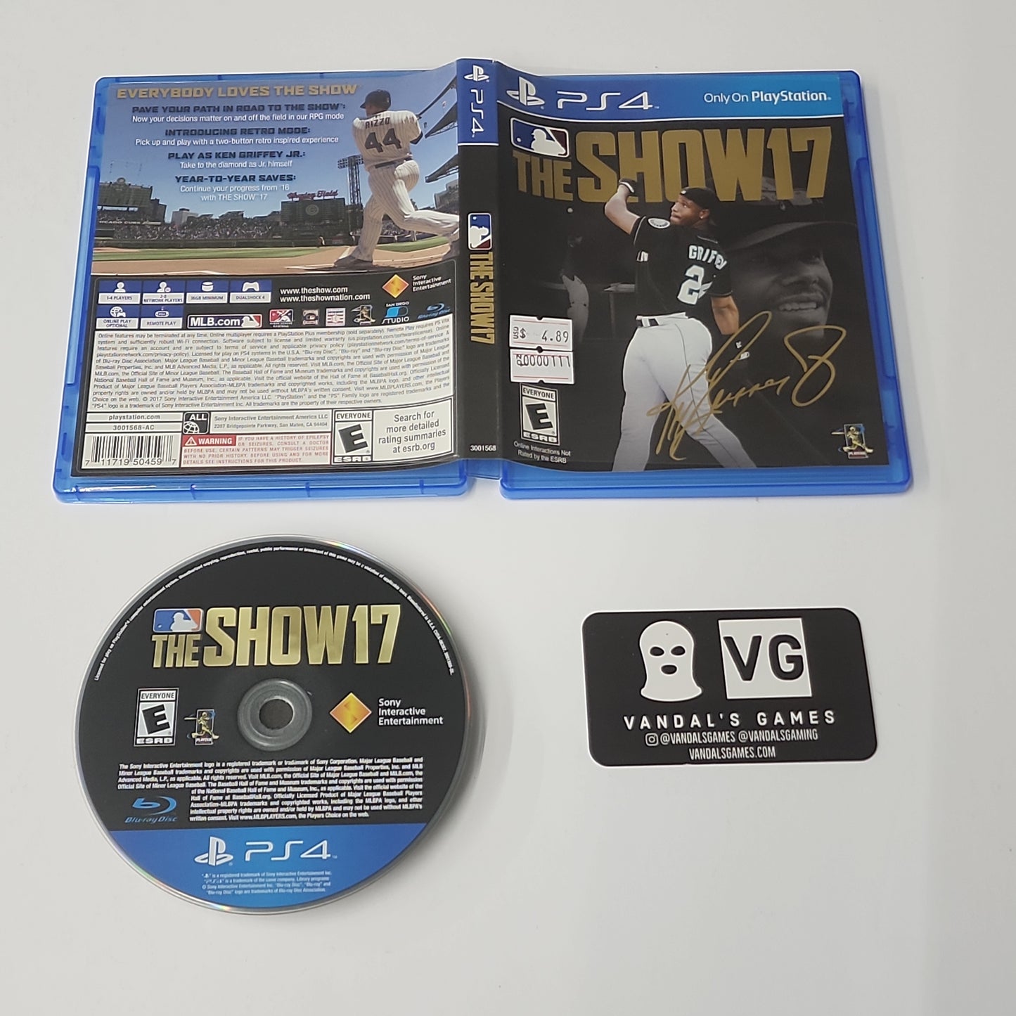 Ps4 - MLB 17 The Show Sony PlayStation 4 W/ Case #111