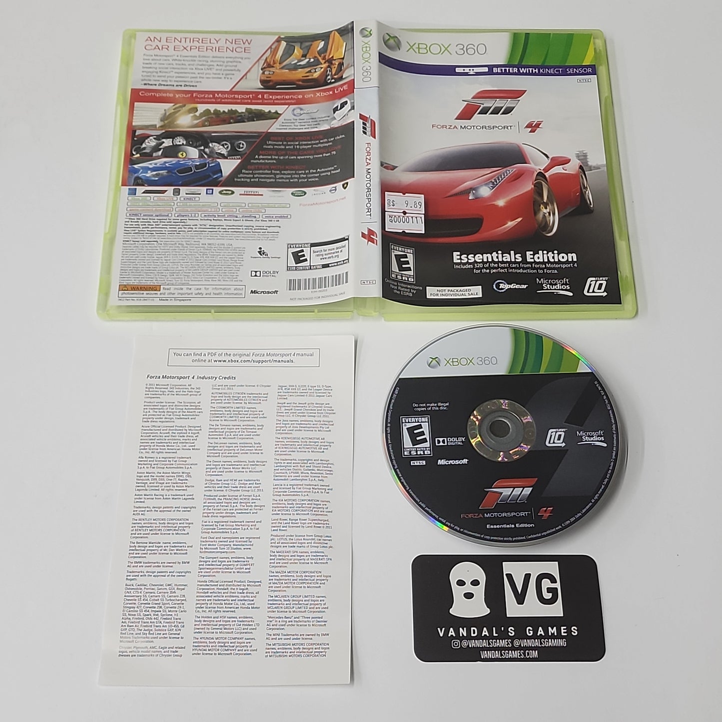 Xbox 360 - Forza Motorsports 4 Essentials Edition Microsoft Complete #111