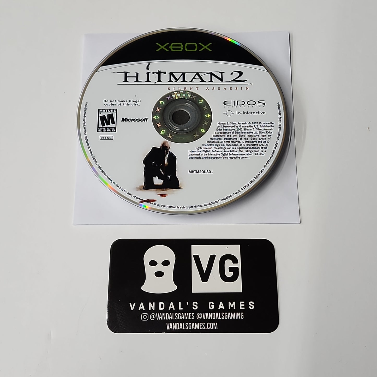 Xbox - Hitman 2 Silent Assassin Microsoft Xbox Disc Only #111