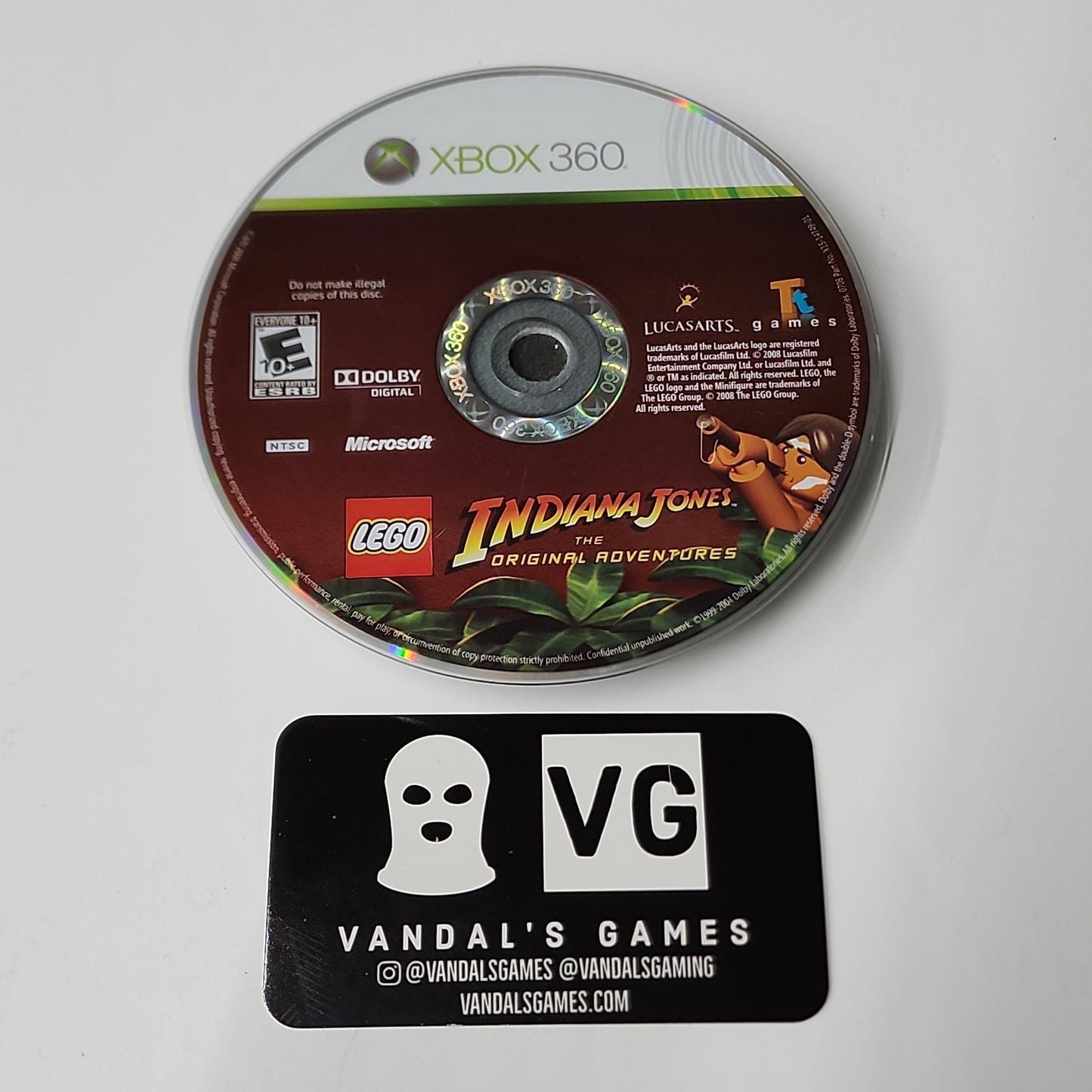 Xbox 360 - Lego Indiana Jones Microsoft Xbox 360 Disc Only #111