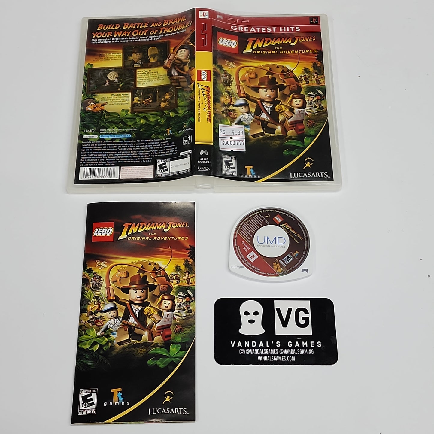 Psp - Lego Indiana Jones The Original Adventures PlayStation Portable Complete #111