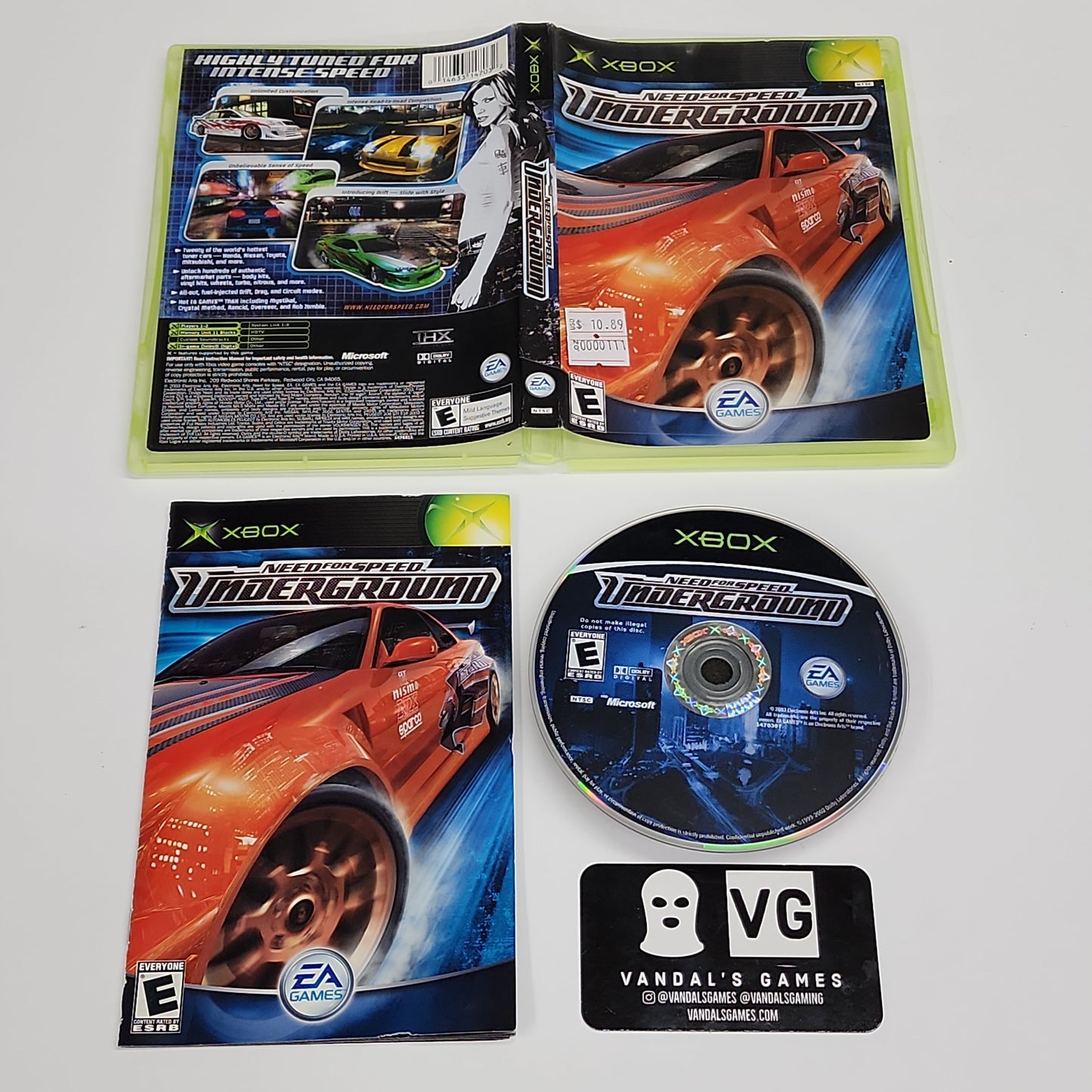 Xbox - Need for Speed Underground Microsoft Xbox Complete #111