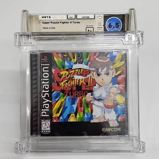 Graded - Ps1 - Super Puzzle Fighter II Turbo PLayStation 1 Wata 6.5 A+ VGA New