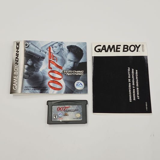 GBA - 007 Everything or Nothing Nintendo Gameboy Advance Complete #1425