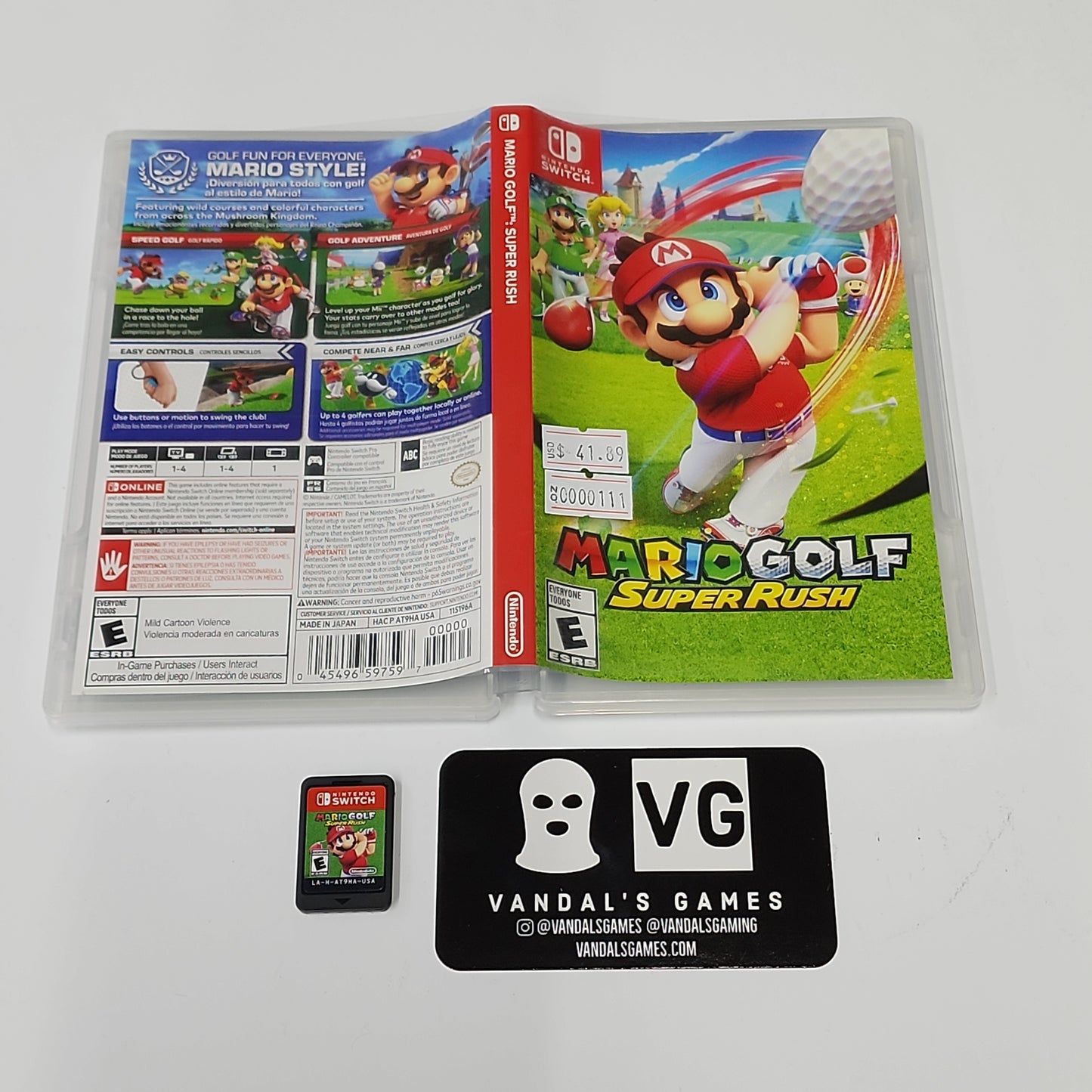 Switch - Mario Golf Super Rush Nintendo Switch w/ Case #111
