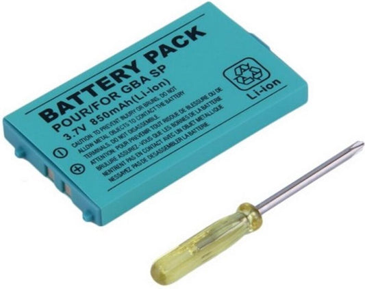 GBA - Gameboy Advance SP Replacement Battery W/ Screwdriver Brand New