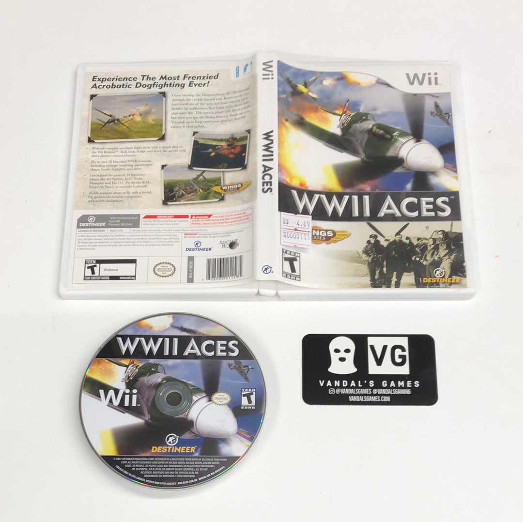 Wii - WWII Aces Nintendo Wii W/ Case #111