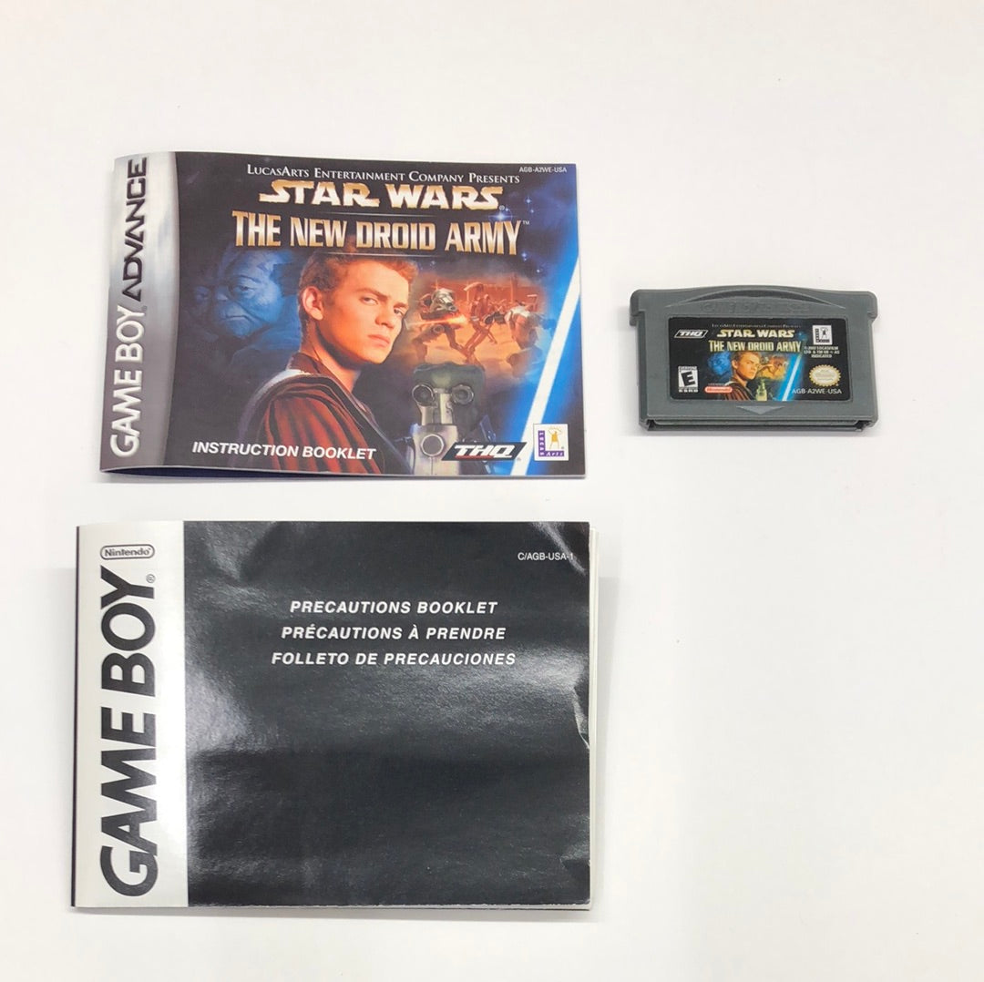 GBA - Star Wars the New Droid Army Nintendo Gameboy Advance Complete #1112