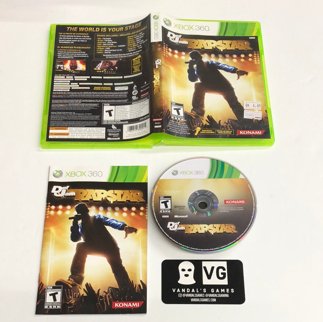 Xbox 360 - Def Jam Rapstar Microsoft Xbox 360 Complete #111