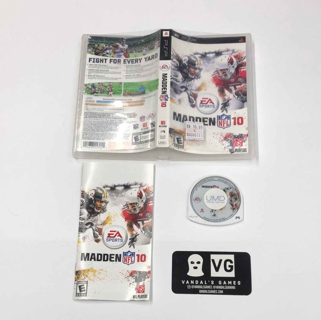 Psp - Madden NFL 10 Sony PlayStation Portable Complete #111