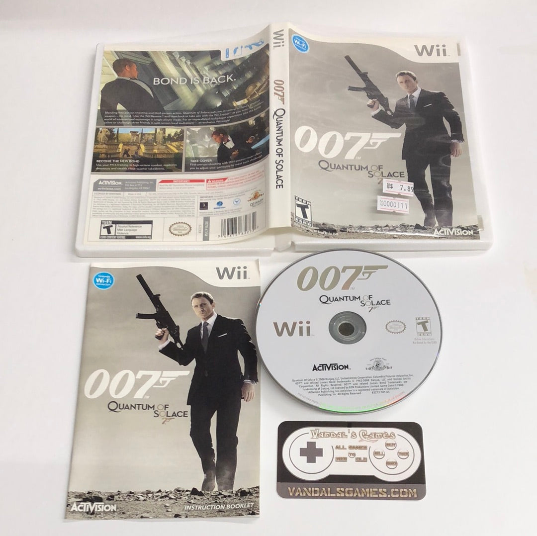 Wii - 007 Quantum of Solace Nintendo Wii Complete #111