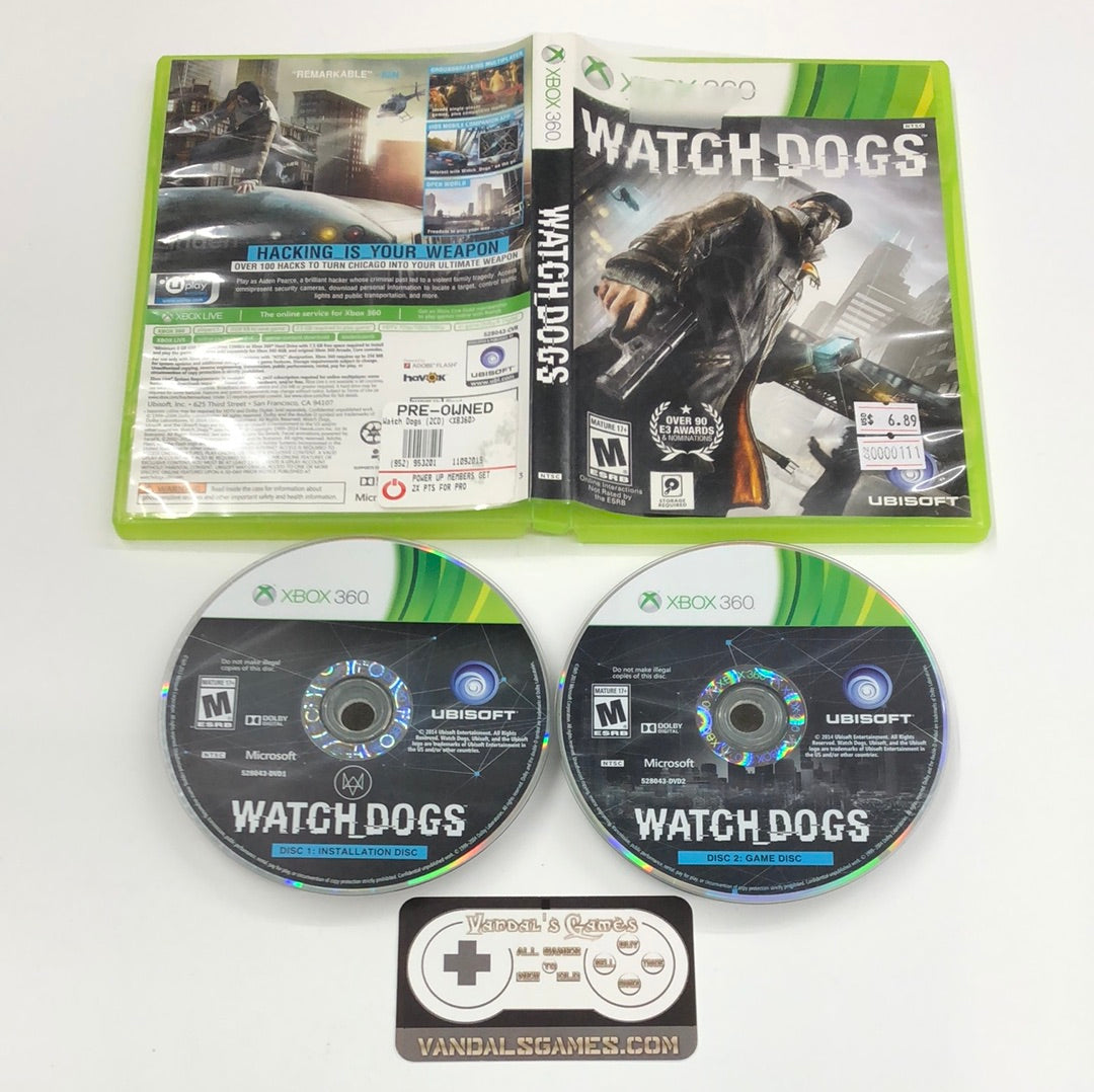 Xbox 360 - Watch Dogs Microsoft Xbox 360 With Case #111