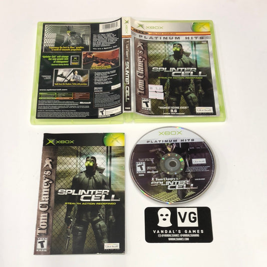 Xbox - Tom Clancy's Splinter Cell Platinum Hits Microsoft Xbox Complete #111