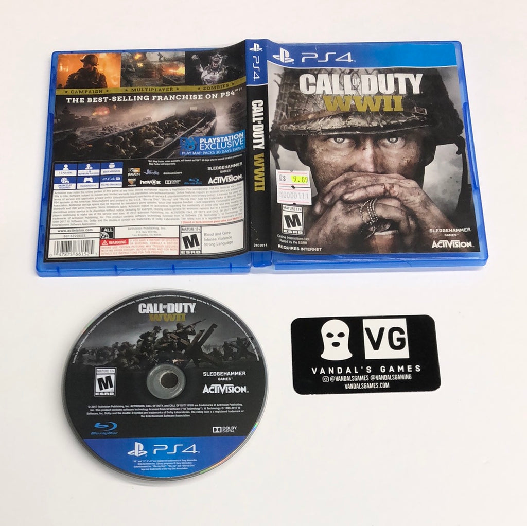 Ps4 - Call of Duty WWII Sony PlayStation 4 With Case #111 – vandalsgaming