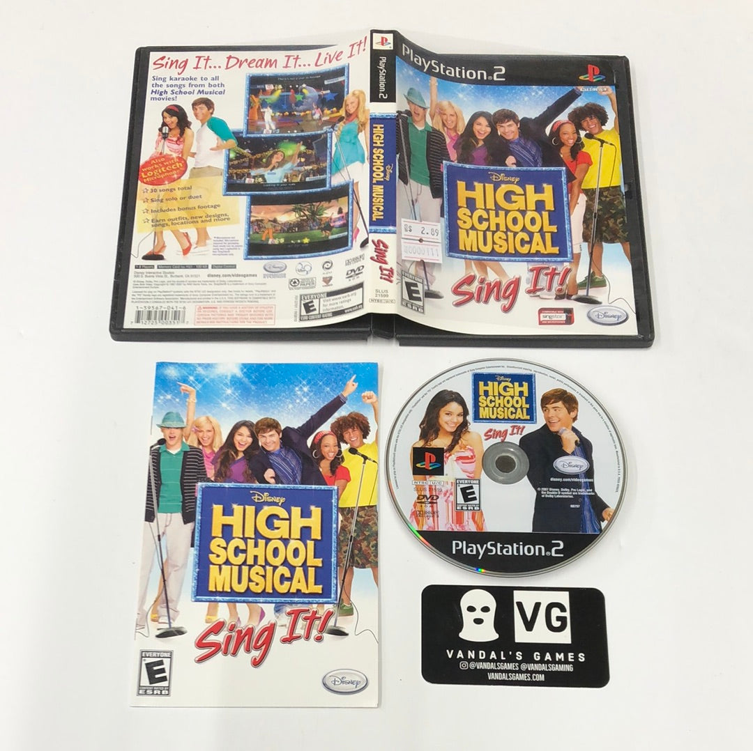Ps2 - High School Musical Sing it Sony PlayStation 2 Complete #111