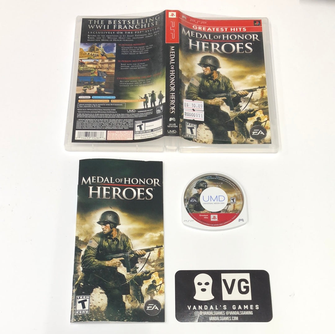 Psp - Medal of Honor Heroes Greatest Hits PlayStation Portable Complete #111