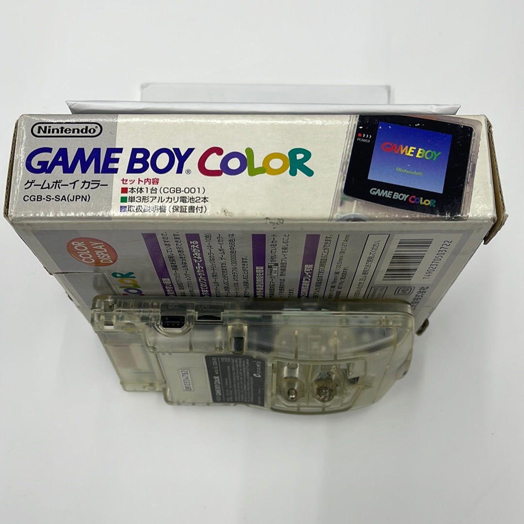 GBC - Clear Console Nintendo Gameboy Color Japan Tested #552